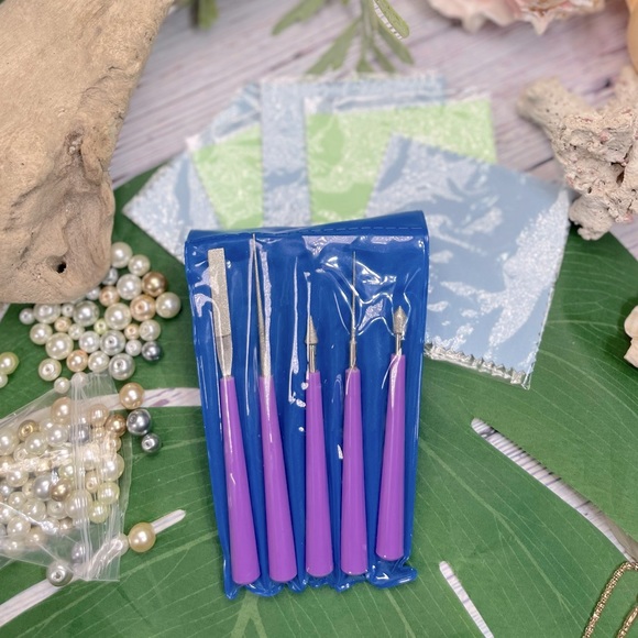 10pc DIAMOND TIPPED BEAD REAMERS & POLISHING CLOTHS JEWELRY MAKING BUNDLE LOT - Picture 16 of 16